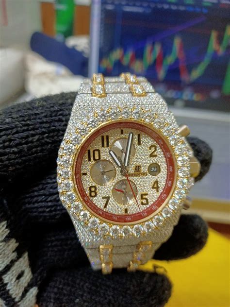 iced out hip hop watch fake|moissanite diamond watch hip hop.